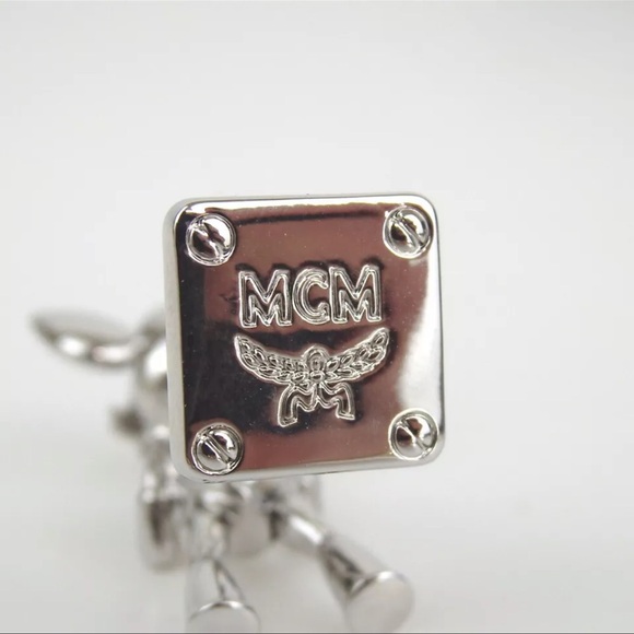 AUTH MCM Cufflinks Silver - Picture 7 of 7